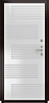 Дверь ДвериПРО Модель Л-48 ФЛ-185 (10мм, ПВХ Ясень белый) DPRO222296 фото